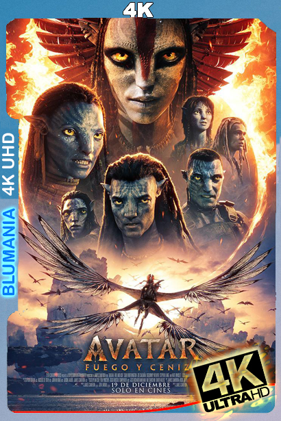 Avatar – Fuego y ceniza (2025) [2160p] WEBSCREENER 4K [Latino-Inglés]